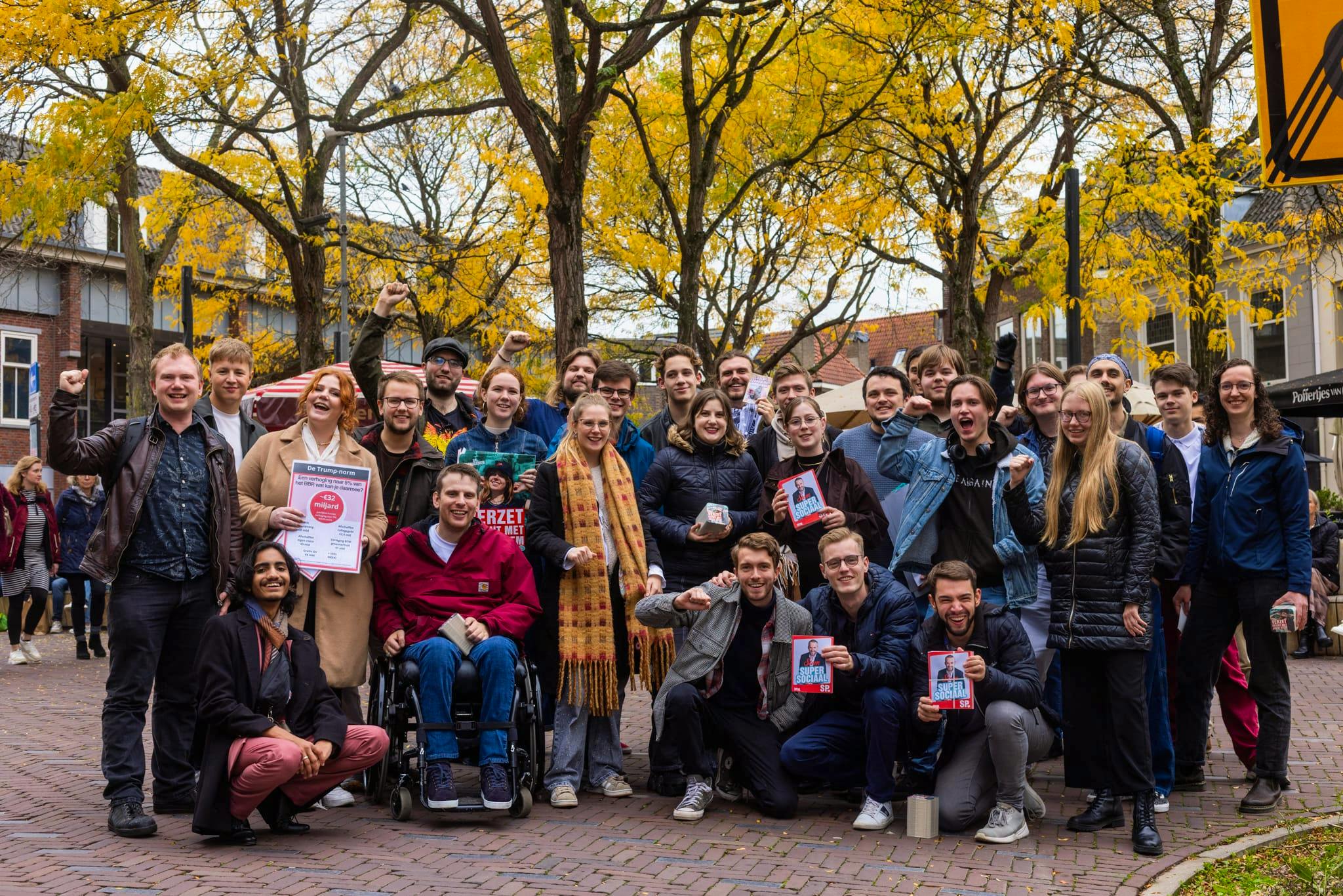 SP Jongeren in Amersfoort met gesprekken en motivatie voor supersociaal Nederland.