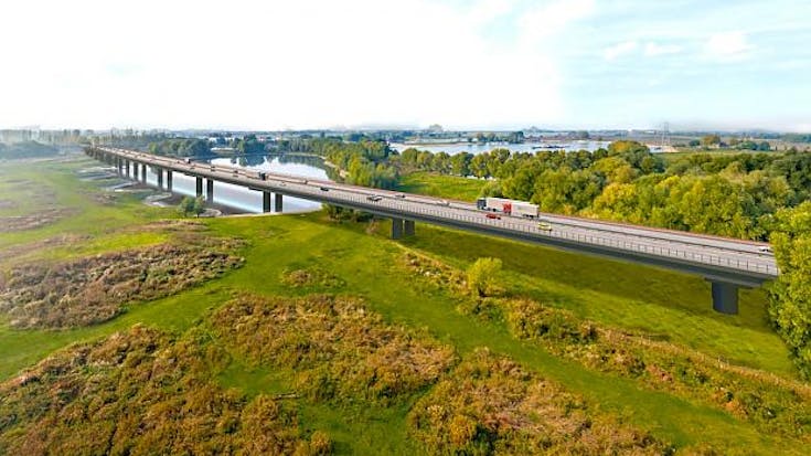 Stikstof struikelblok voor doortrekken A15-A12