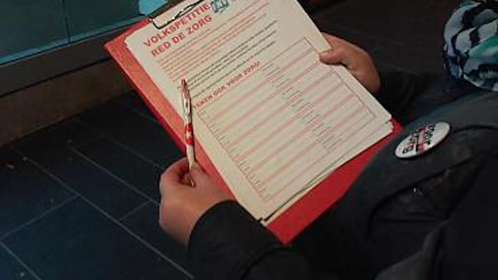 Afbeelding protest red de zorg