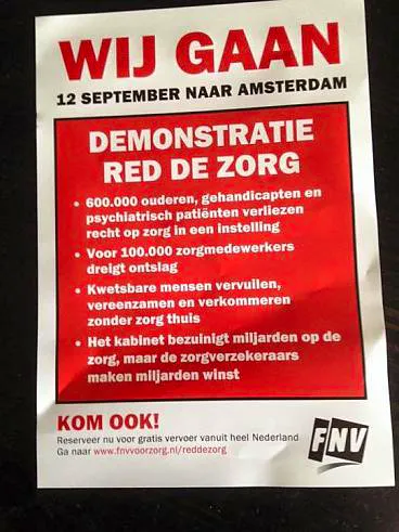 Afbeelding protest red de zorg