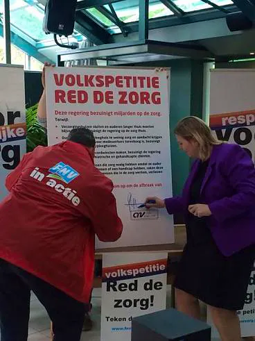 Afbeelding protest red de zorg