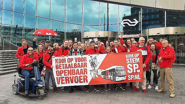 gelderse sp-afdelingen massaal in actie voor fatsoenlijk openbaar vervoer