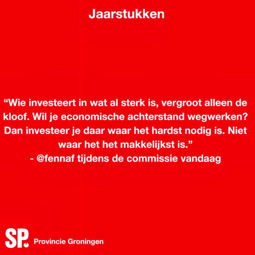 SP bij jaarstukken: “Maak sterker wat zwak is, niet wat al sterk is”