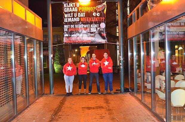 ROOD Weert in actie tegen de sleepwet en vóór privacy