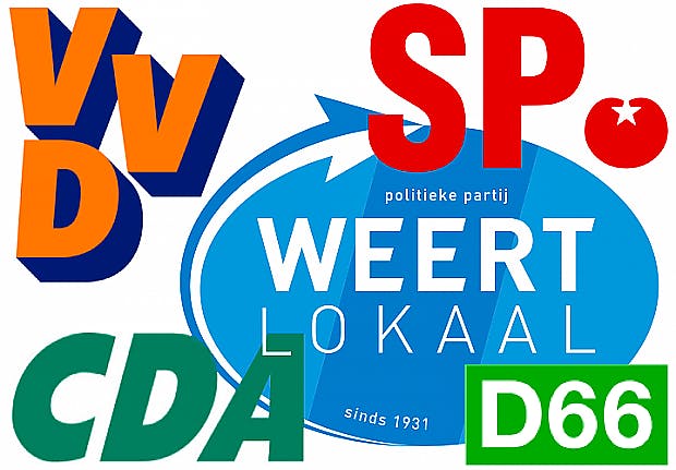 SP, D66, VVD, CDA en Weert Lokaal sluiten akkoord