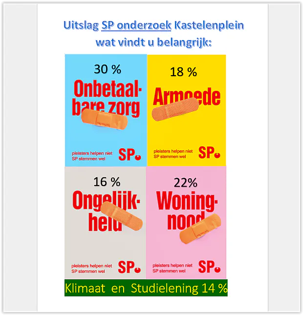 Wat vinden de kiezers rond het kastelenplein belangrijk?