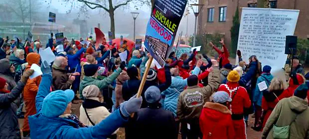 SP samen met de buurt in actie voor behoud sociale huur Entrepotdok