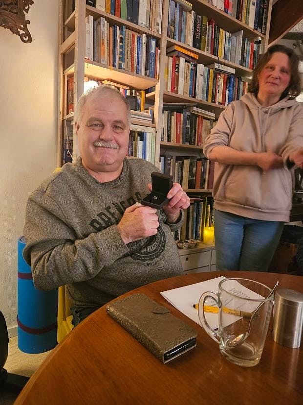 Afdeling Landsmeer neemt afscheid van bestuurslid Willem Vogtschmidt.