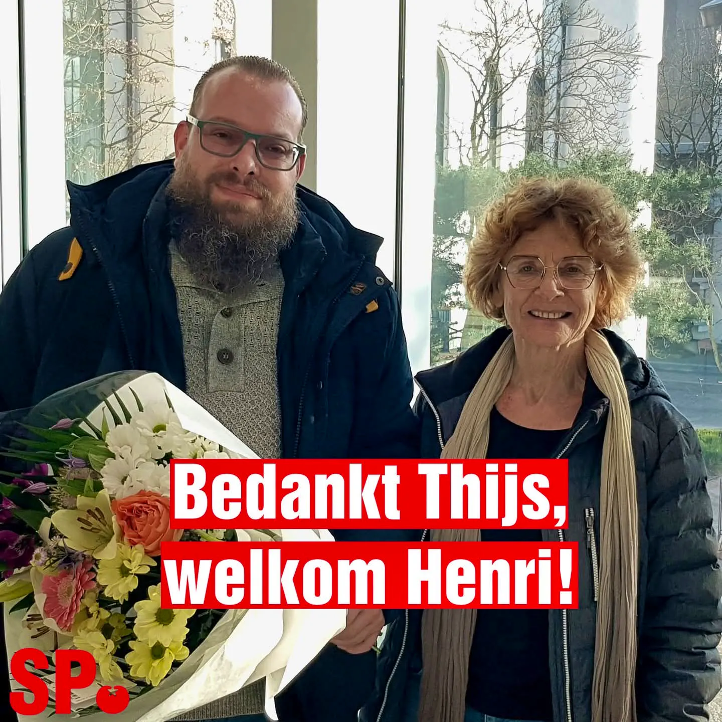 Bedankt Thijs, welkom Henri