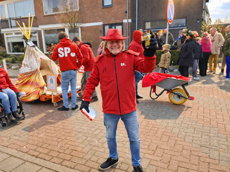 Lijsttrekker PeterZijlmans in actie