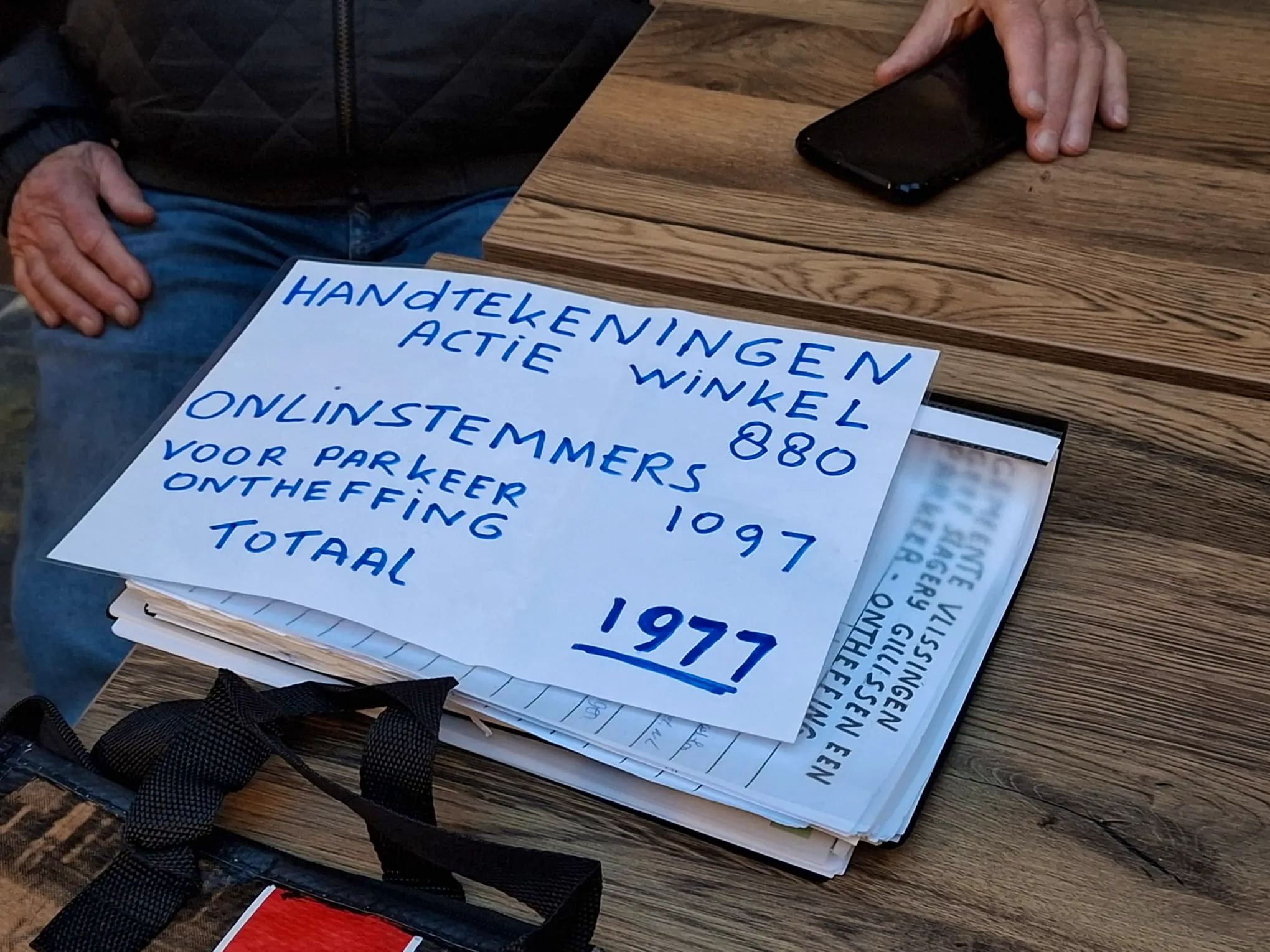 overhandiging handtekeningen