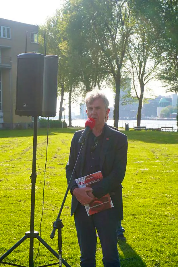 SP Rotterdam legt krans tijdens Workers Memorial Day (28 april 2025)