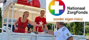 SP in Gouda de straat op voor het Nationaal ZorgFonds