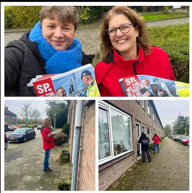 SP afdeling Voorne aan Zee in de Glaciswijk zaterdag 25-01-2025
